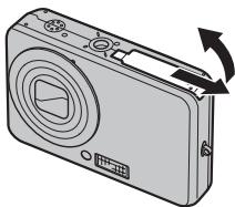 FUJIFILM FXJ32+SD - Insertion de la batterie - 1