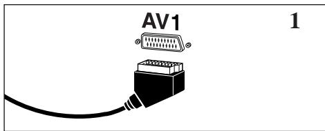THOMSON 14MV135ARGENT - La prise péritel AV1 (1) - 1