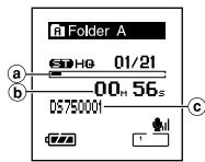 OLYMPUS DS 75 - Appuyez sur la touche STOP ou OK au point où vous souhaitez arrêté la lecture. - 1