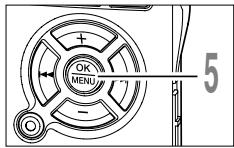 OLYMPUS DS 75 - Réglez le filtré vocal (Voice Filter) - 5