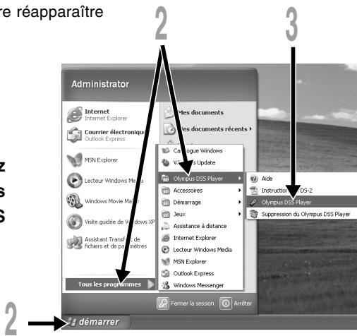 OLYMPUS DS 75 - Démarrage manuel - 2
