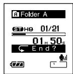 OLYMPUS DS 75 - Comment commercier à segmenter la lecture à répétition - 4