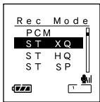 OLYMPUS DS 75 - Modes d'enregistrements (Rec Mode) - 4
