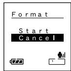 OLYMPUS DS 75 - Formatage de l'enregistreur (Format) - 3