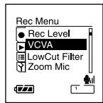 OLYMPUS DS 75 - Réglage du moniteur en veille VCVA - 2