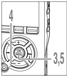 OLYMPUS DS 75 - Appuyez sur la touche + ou - pourCHOISIR [VCVA]. - 2