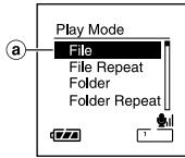 OLYMPUS DS 75 - Sélection du mode de lecture (Play Mode) - 4