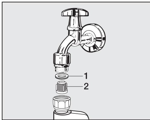 MI WMF820WPS - Nettoyer le filtre d'arrivée d'eau - 1