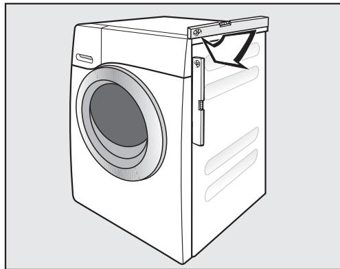 MI WMF820WPS - Dévissage et blocage des pieds - 2