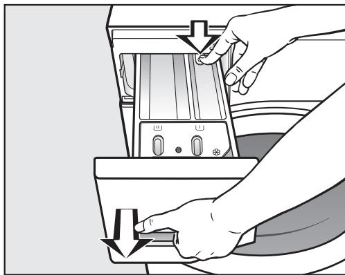 MI WMF820WPS - Nettoyer le bac à produits - 1