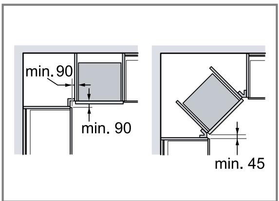 BOSCH CMA485GB1 - Installation dans un angle - 1
