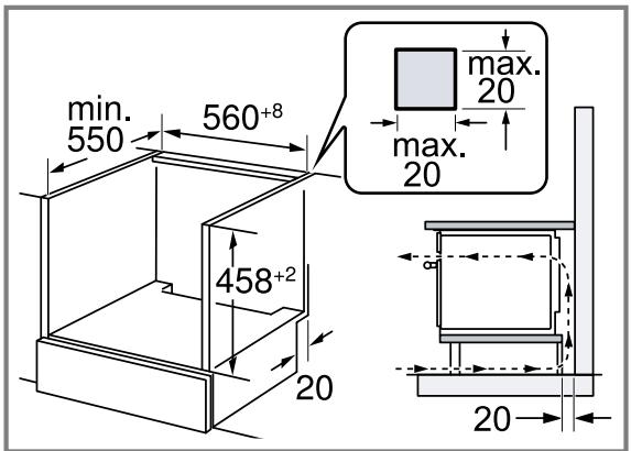 BOSCH CMA485GB1 - Installation sous un plan de travail - 1