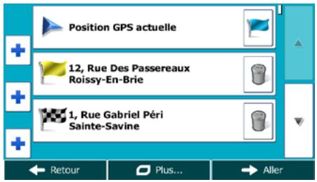 MAPPY ULTI - Éditer la liste des destinations (Modifier itinéraire) - 1
