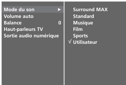 LG-GOLDSTAR 32LC45 - RéGLAGES DU SON - MODE UTILISATEUR - 3