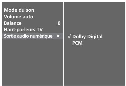 LG-GOLDSTAR 32LC45 - SELECTION DE LA SORTIE AUDIO NUMÉRIQUE - 5