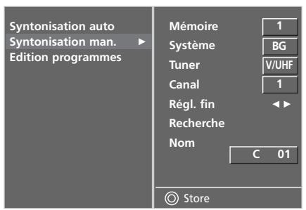 LG-GOLDSTAR 32LC45 - AFFECTATION D'UN NOM À UNE CHÂINE (EN MODE ANALOGIQUE) - 1