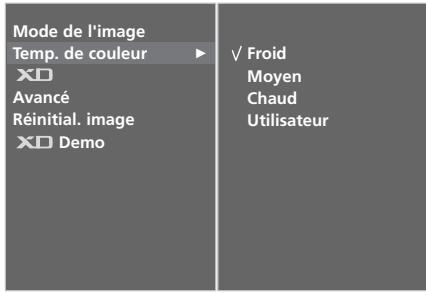 LG-GOLDSTAR 32LC45 - Réglages automatique de la tonalité de couleur (Chaud / Moyen / Froid) - 3