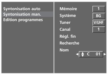 LG-GOLDSTAR 32LC45 - AFFECTATION D'UN NOM À UNE CHÂINE (EN MODE ANALOGIQUE) - 2