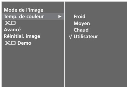 LG-GOLDSTAR 32LC45 - Tonalité de couleur - Option Utilisateur - 3