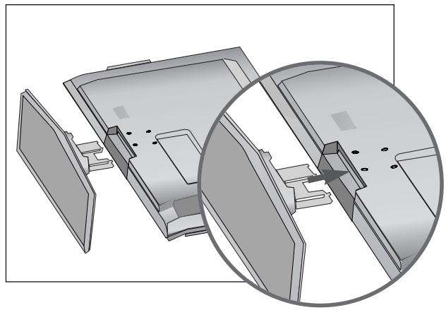 LG-GOLDSTAR 32LC45 - INSTALLATION DU SOCLE (Modèles de téléviseurs LCD de 26, 32 et 37 pouces uniquement) - 2