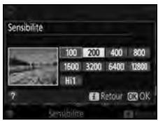 NIKON D3300+18-105Mm - Affichez les options de sensibilité. - 5