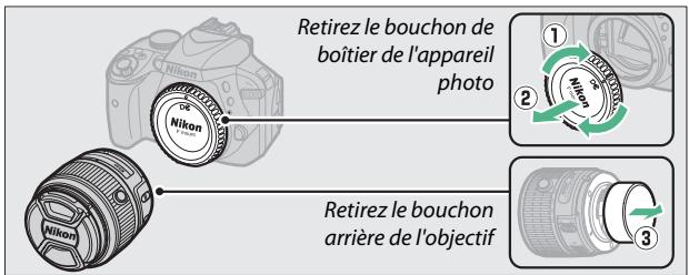 NIKON D3300+18-105Mm - Fixez un objectif. - 1