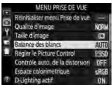 NIKON D3300+18-105Mm - Le menu de prise de vue - 1
