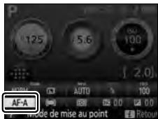 NIKON D3300+18-105Mm - Affichez les options du mode de mise au point. - 3
