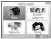 NIKON D3300+18-105Mm - Menu du mode guide - 1
