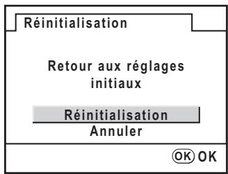 PENTAX K200D+18-55+50-200 - Réinitialisation des menus Param. capture/Lecture/Préférences - 1