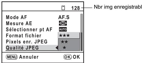 PENTAX K200D+18-55+50-200 - Réglage du niveau de qualité JPEG - 1