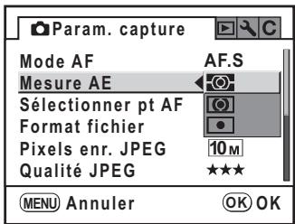 PENTAX K200D+18-55+50-200 - Sélection de la méthode de mesure - 1