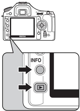 PENTAX K200D+18-55+50-200 - Appuyez sur le bouton  après avoir pris une photo. - 1
