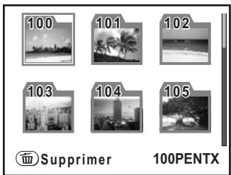 PENTAX K200D+18-55+50-200 - Supprimer un dossier - 1