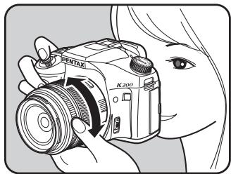 PENTAX K200D+18-55+50-200 - Utilisation du cadre de visée - 2
