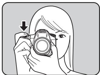 PENTAX K200D+18-55+50-200 - Appuyez sur le déclencheur à fond. - 1