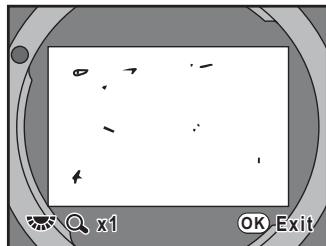 PENTAX K200D+18-55+50-200 - Faites apparaitre une surface blanche ou un sujet uniformément brillant dans le viseur et enforcez le déclencheur à fond. - 1