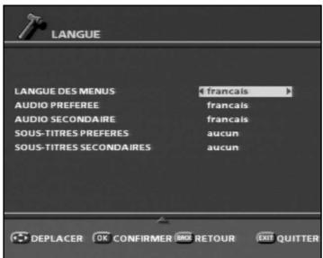 SAGEM PVR 66160T - 6-1-3 Preférences utiliser - 3