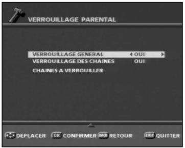 SAGEM PVR 66160T - 6-1-5 Verrouillage et autorisation parentale - 1