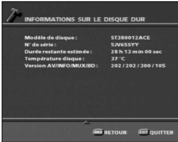 SAGEM PVR 66160T - 7-2 DISQUE DUR - 1