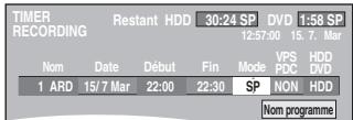 PANASONIC DMIR-E85H - Appuyez sur [▶] pour vous déplacer parmi les éléments sur l'affichage et changez les éléments avec [▲, ▼]. - 1