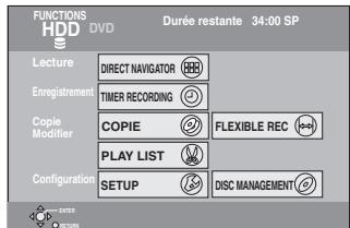 PANASONIC DMIR-E85H - À l'arrêt Appuyez sur [FUNCTIONS]. - 1
