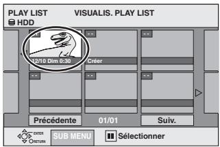 PANASONIC DMIR-E85H - Modification et lecture de listes de lecture/de chapitres - 1