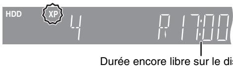 PANASONIC DMIR-E85H - Appuyez sur [REC MODE] pourCHOIsir le mode d'enregistrement (XP,SP,LP ou EP). - 1