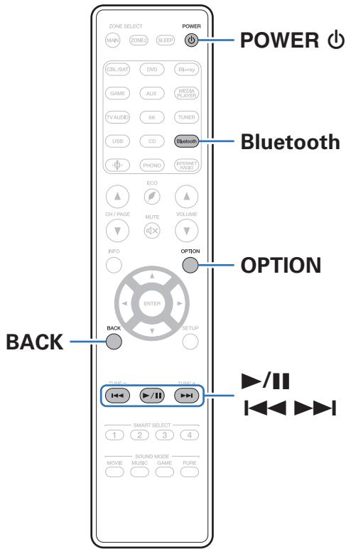MARANTZ AMPLI HOME CINEMA 5R5015 DAB SILVER - Écouter de la musique sur un périphérique bluetooth - 1