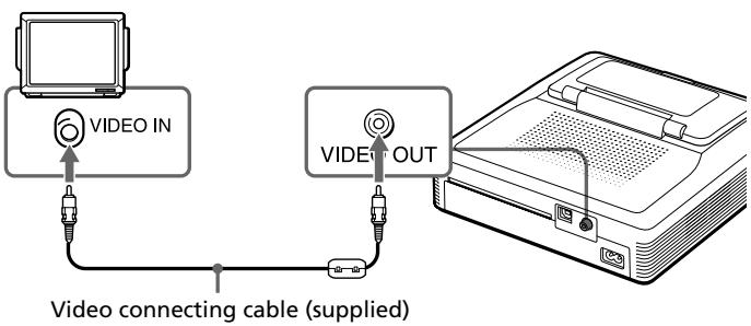 SONY DPP-SV772001 - Connecting to a television (optional) - 1