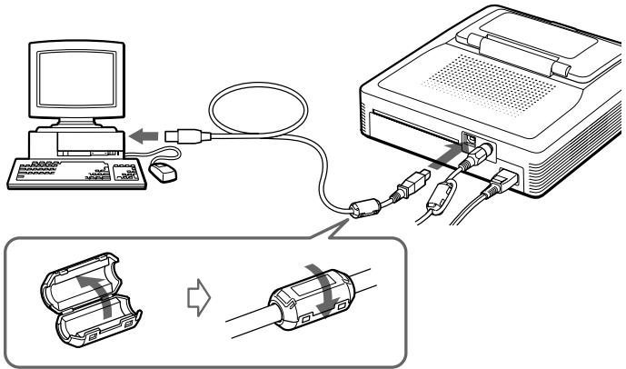 SONY DPP-SV772001 - Note on using a USB cable - 1