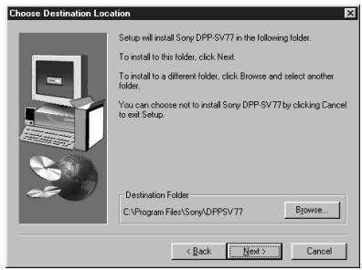 SONY DPP-SV772001 - Installing the printer driver and reader software - 1