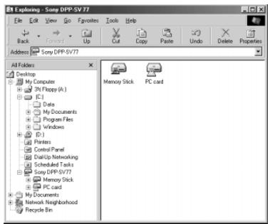 SONY DPP-SV772001 - Using the reader software - 1
