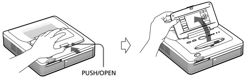 SONY DPP-SV772001 - Ouverture du panneau de commande - 1